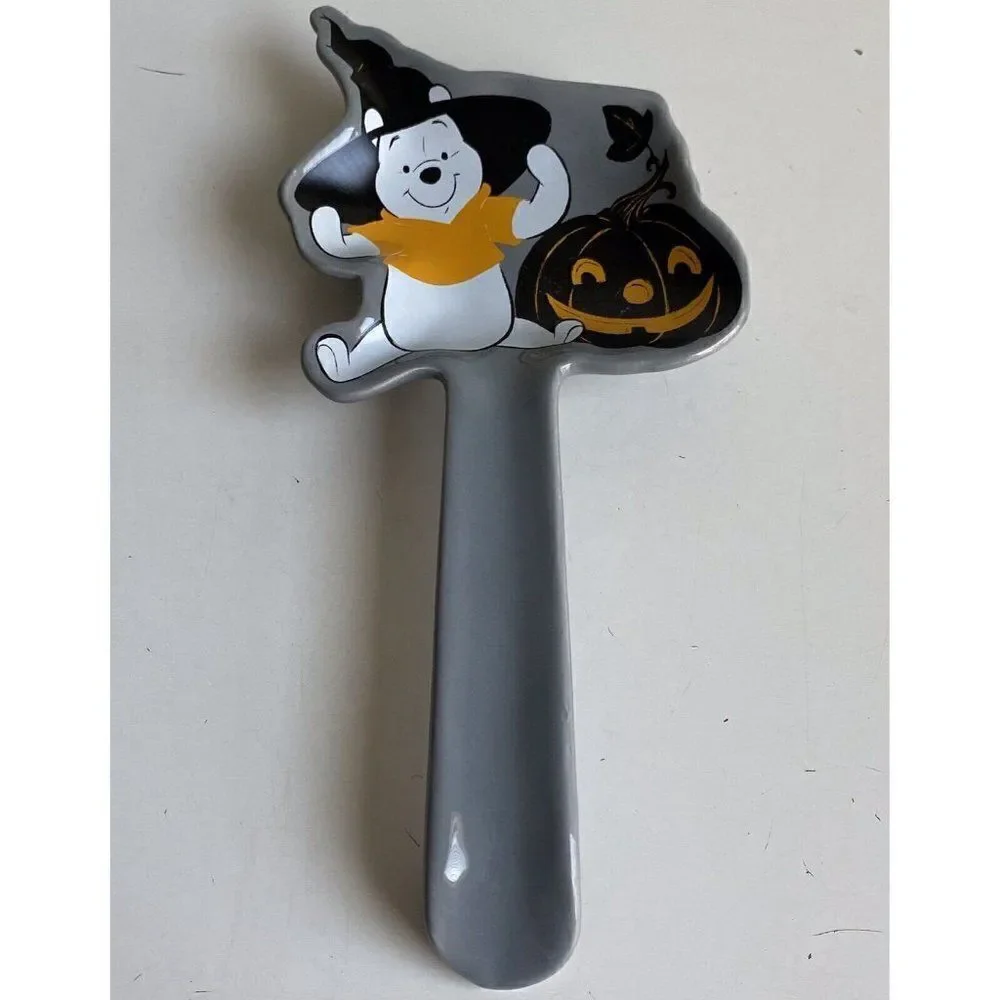 Disney‎ Winnie the Pooh Halloween Witches Hat Pumpkin Jack O Lantern Spoon Rest